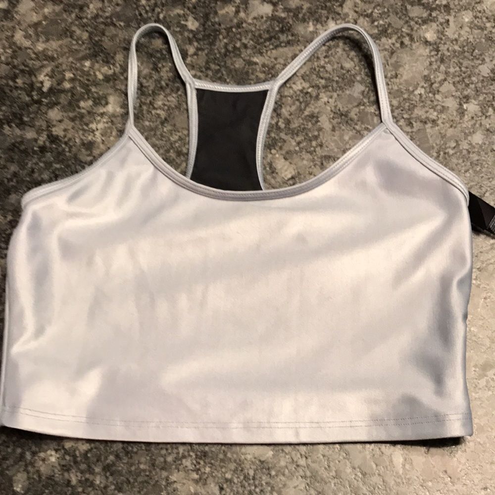 Koral Leah Blackout Sports Bra in Heather Grey BNWT - Picture 5 of 7